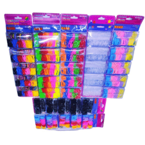 Cartela de liguinhas de silicone