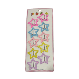 Kit 10 Presilhas Tic tac Estrelinha