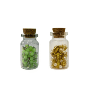 Terço São Bento Fluorescente com Garrafa Pequena